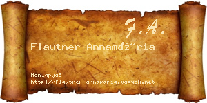 Flautner Annamária névjegykártya